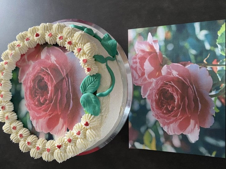 Ihr Bild auf der Torte